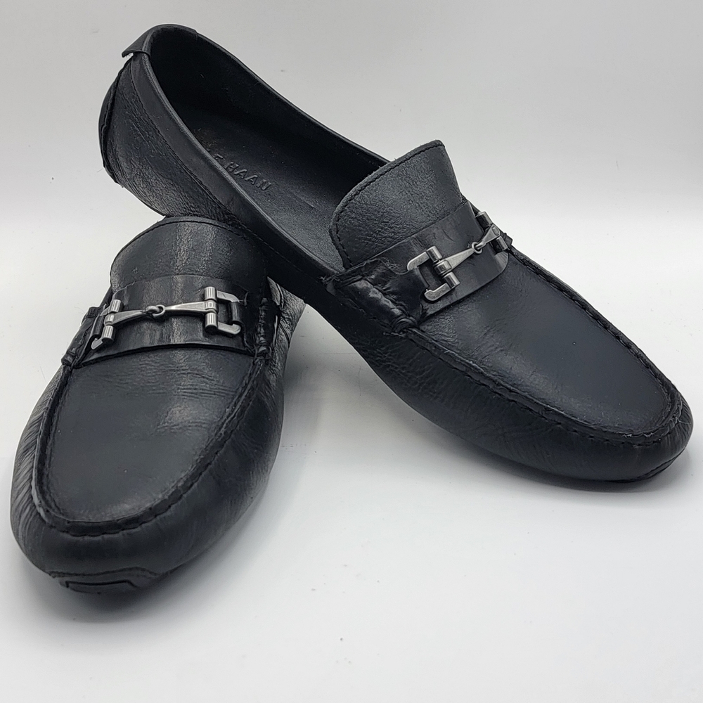 Cole Haan Men's‎ Black Leather Loafers SIZE 12  #1657